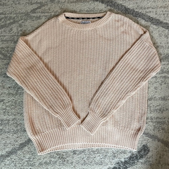PINK Victoria's Secret Sweaters - PINK Love Pink Forenza Light Pink Sweater